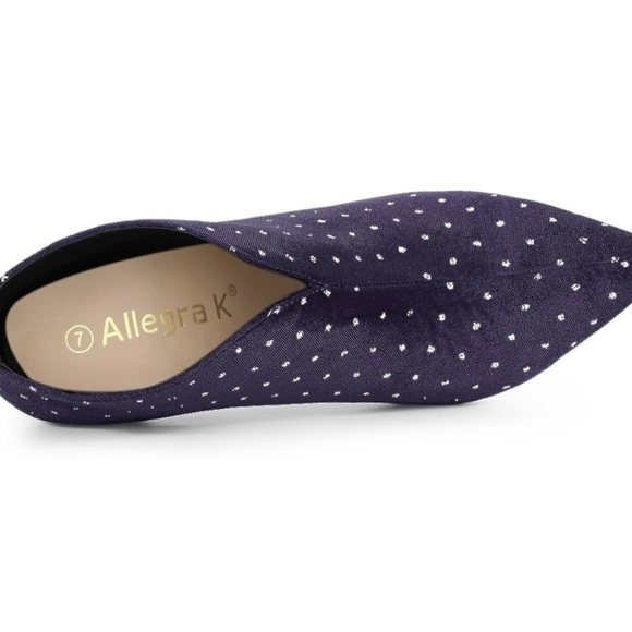 Elegant Purple Velvet Ankle Boots with silver sequin- size 8 - Picture 3 of 9